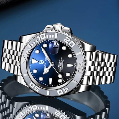 PAGANI DESIGN New 40mm Men Mechanical Wristwatches Top Brand Stainless Steel Sports Waterproof Automatic Watch Men reloj hombre