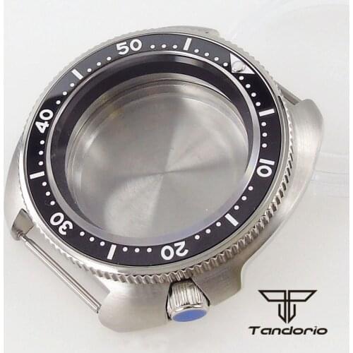 Fit for NH35 NH35A NH36 NH36A Sapphire Glass Luminous Dot 44MM Steel 200M Watch