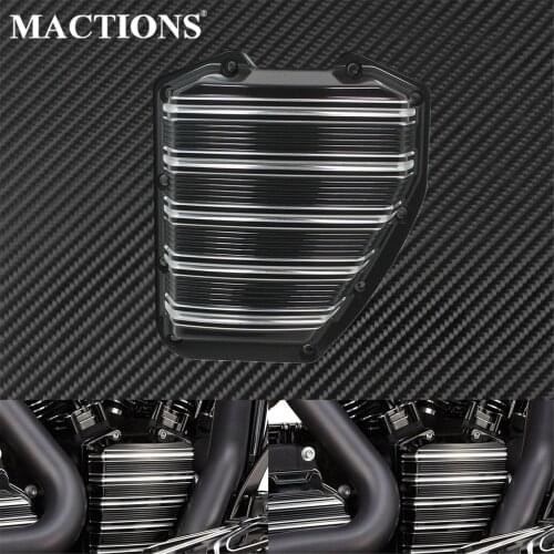 Motorcycle CNC Forged Cam Cover Case Black Aluminum For Harley Twin Cam Touring Electra Glide FLHTC 2009-2019 Road Street Glide