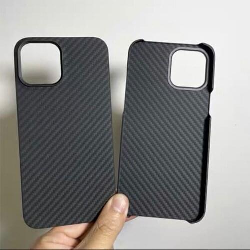 For iPhone 12 11 Pro Max SE2020 Real Carbon Fiber Phone Case For iPhone 12Mini 7 8 X XR XS Max Fashion Fiber Ultra-thin Case