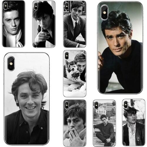 For Samsung Galaxy J1 J2 J3 J4 J5 J6 J7 J8 Plus 2018 Prime 2015 2016 2017 Hipster Silicone Phone Case Alain Delon France Star