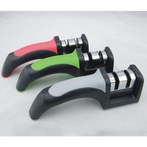 Two Stages Diamond/Ceramic Kitchen Knife Sharpener/Sharpening Stone Household Sharpener Kitchen Knives Tools Sharpeners