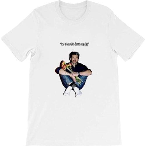 Patrick Dempsey Greys Anatomy Flowers Meredith Derek Merder Ellen Pompeo Graphic Gift for Men Women Girls Unisex T-Shirt