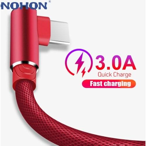 USB Type C Cable Charger Data Cord For Samsung S10 A51 Huawei P30 Lite Xiaomi Redmi Note 8 8T Pro Mobile Phone Fast Charge Wire