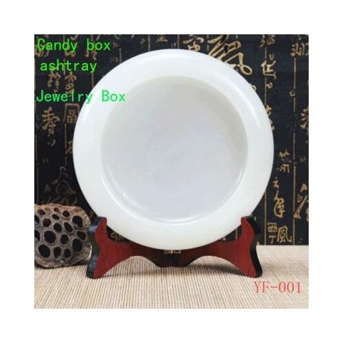 Chinese jade ashtray creative personality stone trend multi-function living room coffee table decoration jewelry box candy box