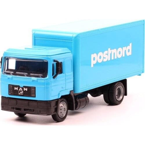 Classic 1:43 Scale PostNord Container Lorry Man Truck Model Diecast Car Vehicle Trailer Newray Toy No Box Of Kids Boys Miniature