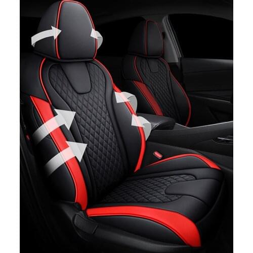 Full Set Leather Custom Car Seat Covers For Hyundai Elantra Hybrid 2021 Auto Interior Cushion Protective Accessories