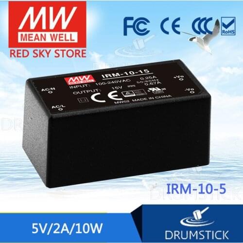 Smoothly MEAN WELL IRM-10-5 5V 2A meanwell IRM-10 10W Single Output Encapsulated Type