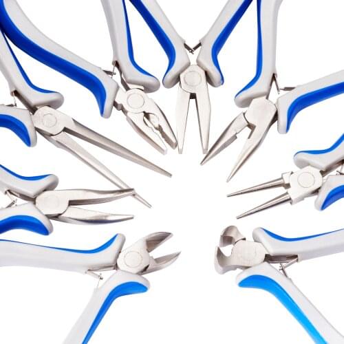 Jewelry Pliers Carbon-Hardened Steel Round Nose Pliers/Wire Cutters/End Cutting/Side Cutting/Flat Nose Pliers
