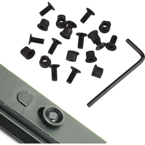 10pcs KeyMod Screws and Nuts Replacement Set Keymod Handguard Rail Section Hunting Gun Accessories