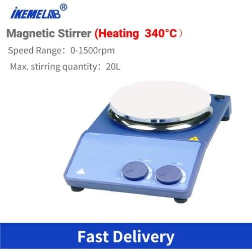 Heating Magnetic Stirrer Speed Range 0-1500rpm Hot Plate Lab Stirrer Mixer With Stir Bar Laboratory Equipment 20L MS-H-S
