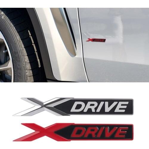 XDRIVE Logo Sticker For BMW X3 X4 X5 X6 M3 M4 M5 M6 E83 F25 F26 E53 E70 F15 F87 E90 E92 E86 F34 F35 Car Fender Trunk Nameplate
