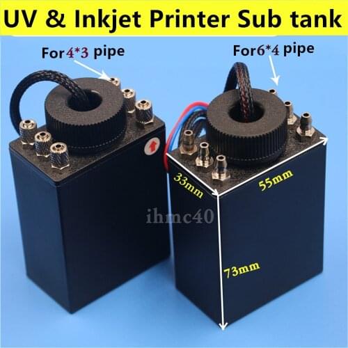 UV Printer Small Ink Cartridges Inkjet Printer Black Ink Tank for Wit-color Infinity Yaselan GongZheng Solvent Printer Sub tank