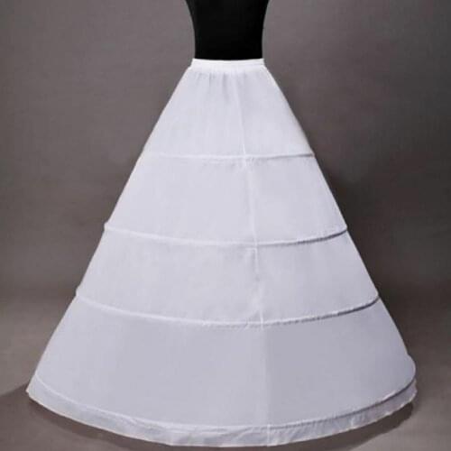 New Spring Design Crinoline NEW 4 Rings White Wedding Dress Underskirt Petticoat Wedding Dress