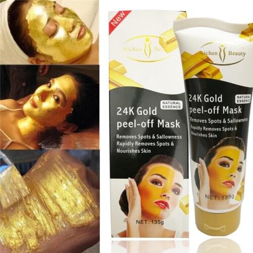 135g Aichun Beauty Gold color Peel Off mask whitening anti wrinkle remove deep dirt lightens acne spots