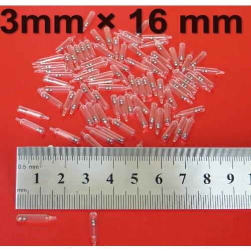 100pcs 3*16 mm-Small Size Flies-Lure Jig Rattles for Soft Bait Glass Tube Rattle Shake Attract Fly Tie Tying Fishing Accessories