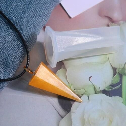 R58E Resin Conical Silicone Mould Resin Decorative Craft Jewelry Charms Pendant Making Mold Epoxy Resin Molds For DIY Jewelry