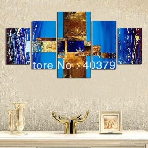 Modern abstract Oil Painting On Canvas Guaranteed dream of blue Free shipping Home Decor
