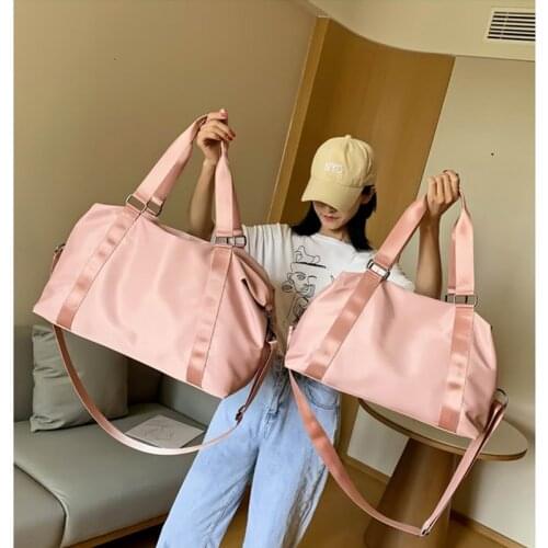 Fashion Large Travel Bag Women Cabin Tote Bag Handbag Nylon Waterproof Shoulder Bag Women Weekend Gym Bag Female