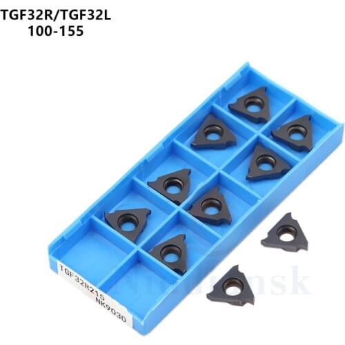 TGF32R 100 110 115 120 125 130 140 145 150 155 NK9030 Slotting Carbide Insert CNC Lathe Tool TGF32R Grooving Turning Tool TGF32L