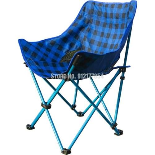 Outdoor Folding Chair Portable Back Fishing Chair Stool Leisure Outdoor Reclining Chair Beach Chair Sketching Moon Chair