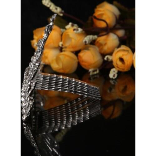 Fascinating Bridal Rhinestones Party Hair Clip Comb Wedding Accessories Diamante 97QE