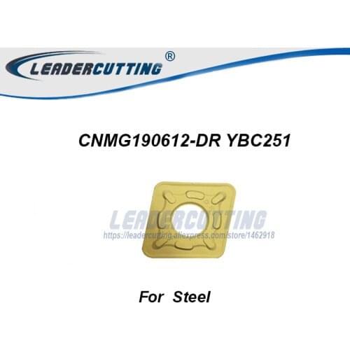 CNMG120404 08 CNMG190616-DR CNMG190616-PM YBC251 252 *10pcs Turning Inserts,Cutting blade for Holder MCLNR/MCKCR,For Steel