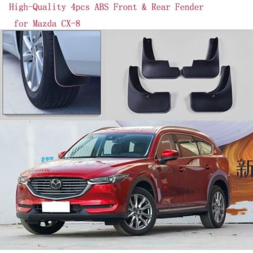 High-Quality 4pcs ABS Front & Rear Fender for Mazda CX-8 Car Mud Flaps Splash Guard Mudguard Mudflaps Accessories