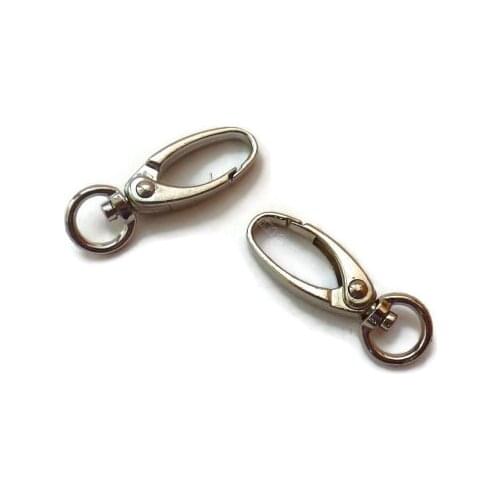 100 PCS 37X11mm Swivel Snap Hook Metal Lanyard Hook Paracord Lobster Trigger Clasp Clips