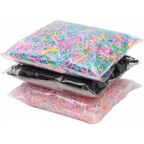 1000pcs/bag Mixed Colorful Rubber Bands Girls Pet Dog DIY Hair Bows Grooming Hairpin Hair Accessories For small dog