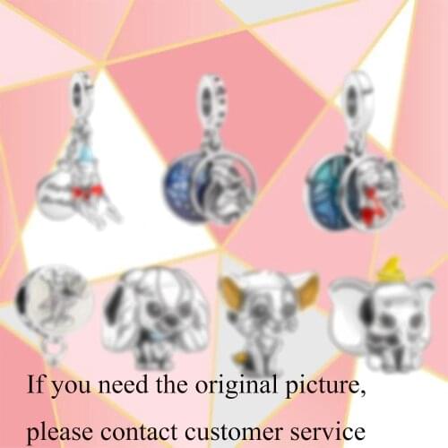 2021 Mothers Day Gift 925 Sterling Silver Cute Animal Charms Small Pendant Fit Beads Bracelet Necklaces DIY For Women Jewelry