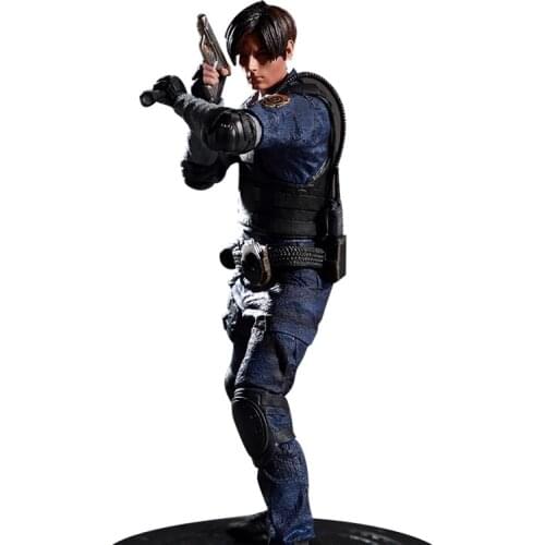 32CM Reside Evil Leon Figure PVC Action Figure Toys Collectible Model Dolls Childrens Gifts Adults Large Size Room Decoration