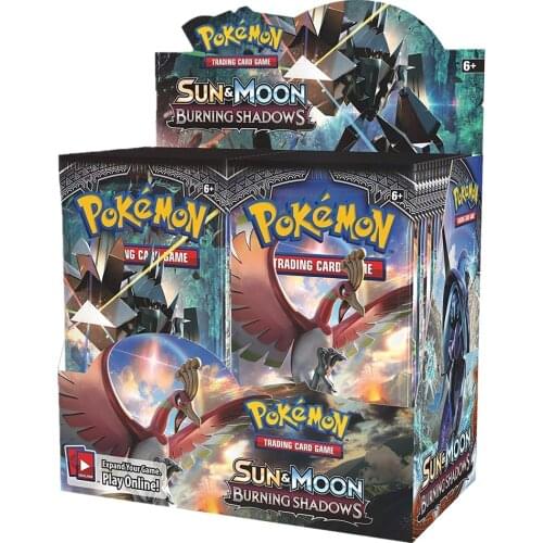 324Pcs Pokemon TCG: Sun & Moon Burning Shadows Sealed Booster Box Trading Card Game Set