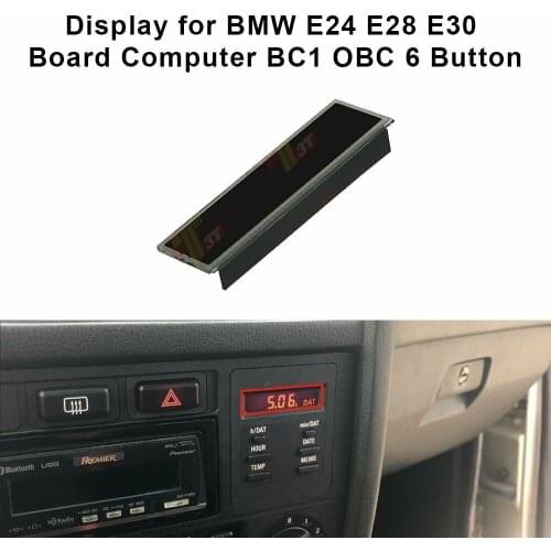 6 Button LCD Repair Display For BMW E24 E28 E30 Board Computer BC1 OBC 1987-1991