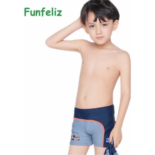 Childrens swimming trunks with swimming cap boys swimwear kids 6T-14T swimsuit boy bathing suits kids swim wear costume