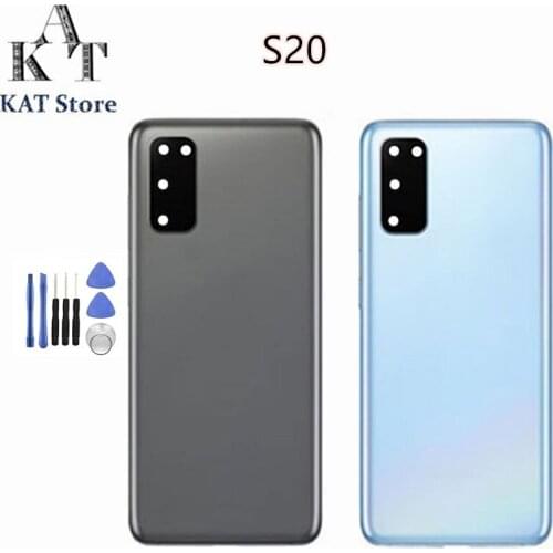 For SAMSUNG Galaxy S20 5G SM-G980 Battery Back Glass Cover Rear Door Housing Case+adhesive + Tools