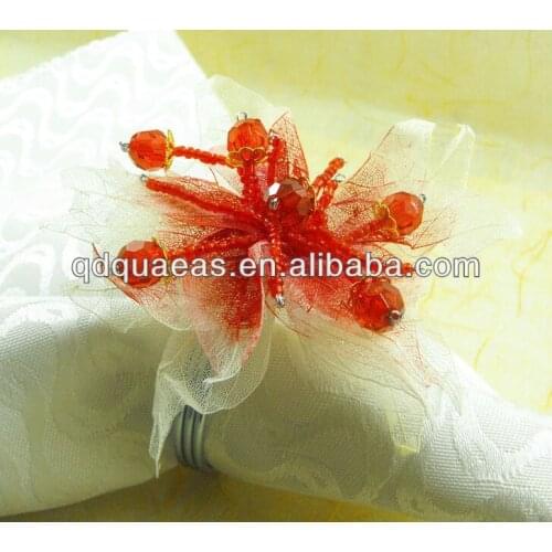 Acrylic napkin ring wedding