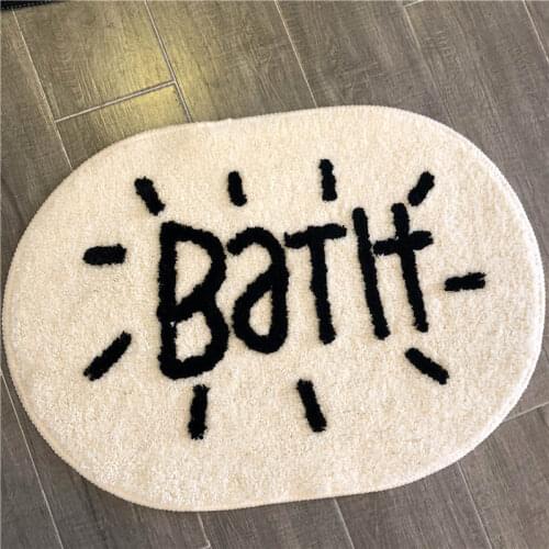 Non- Slip WElcome Hotel Bathing Mat Area Rug for Toilet Kitchen Door Carpet