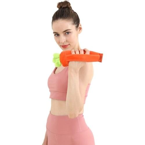 Hot AD-Women Fruit Dumbbell 0.5KG Mini Kettlebell Arm Muscle Weight Sandbag Home Gym Exercise Workout Fitness Equipment