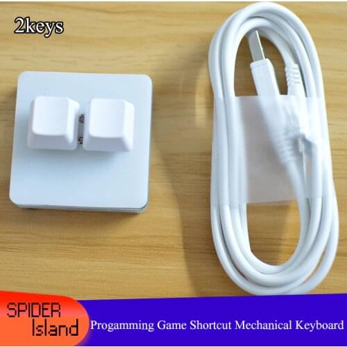 Customize Mini Keypad 2 Keys Copy and Paste Audio Shortcut Cherry Mechanical Keyboard Gaming USB keyboard for WIN8 10 / Mac