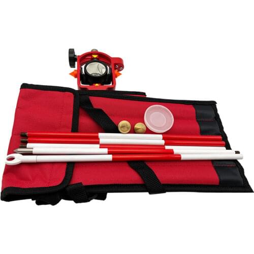 NEW FDC066 MINI PRISM SYSTEM FOR TOPCON SOKKIA TOTAL STATION Prism Constant 0mm /-30mm Silver Coated Prism ALL Metal Holder