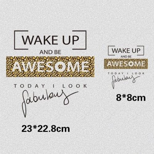 Fashion Latter Pathes Heat Transfer Iron On Patch For Clothes Bag Cap Fashion Sticker DIY Clothes Decoration