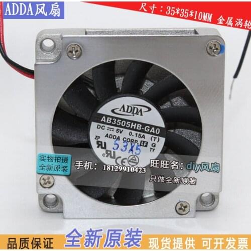 NEW ADDA AB3505HB-GA0 LattePanda 3.5cm DC5V 3510 turbine Centrifuge cooling fan