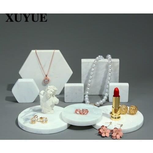 New Jewelry display rack marble ring necklace jewelry display white set jewelry props spot