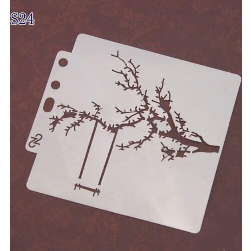 Swing Layering Stencils graffiti hand copied board hollowed out photo album graphic spray painting tool