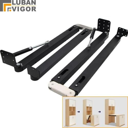 Hidden desktop folding connector accessories,Fold down stretch dining table Bar cabinet cabinet desk hinges,Complete sets