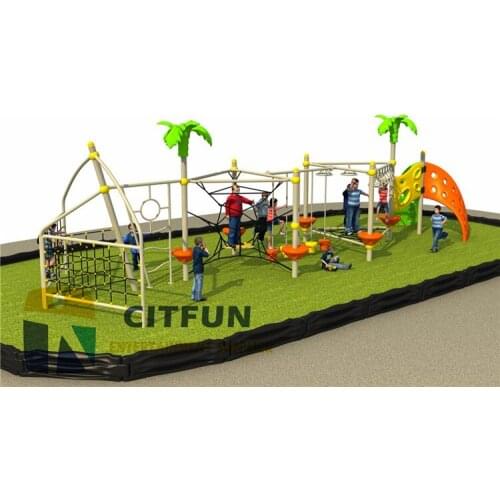 Funny kids outdoor gym climbing Park Equipment structure OP14-136B