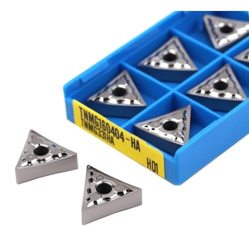 TNMG160402 TNMG160404 TNMG160408-HA H01 100% original CNC lathe tools Aluminum turning Carbide inserts For aluminum processing
