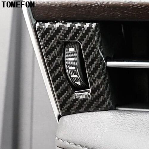 TOMEFON For Toyota Avalon XX50 2019 Air Condition AC Outlet Adjust Button Cover Trim Interior Accessories ABS Carbon Fiber