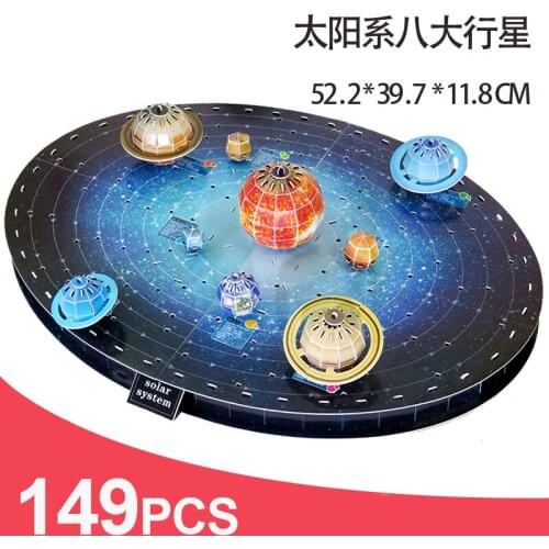 The Eight Planets of the Solar System Model Assembly 3d Three-dimensional Puzzle Planet Handmade Ornaments P250